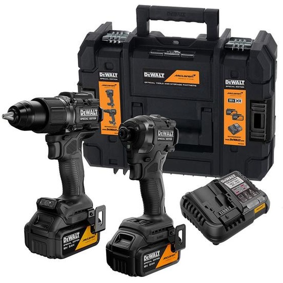Kit Mclaren Xr 18 V, Perceuse à Percussion Dcd86 + Visseuse à Chocs Dcf86 + 2 Batteries 5 Ah + Chargeur