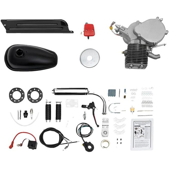 Kit moteur à essence pour vélo, 100 cm3, vitesse maximale de 28 km/h, 44 dents