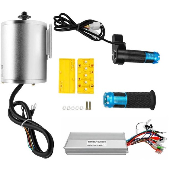 Kit moteur sans balais, haute vitesse, construction robuste en aluminium, couleur argent