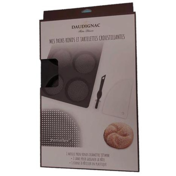 PRIX FOUS kit moule à 6 pains ronds ou tartelettes en silicone