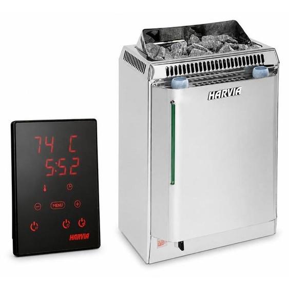 Kit poêles de sauna Harvia Topclass Combi Kv60se + Harvia Xenio Cx110c Combi