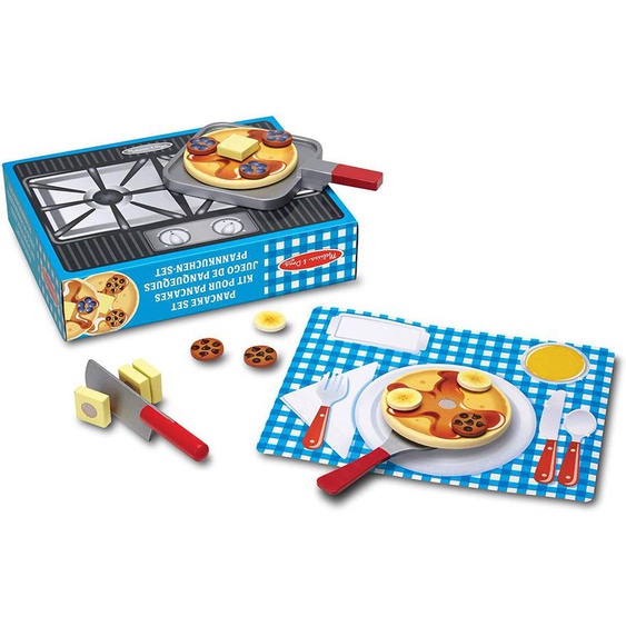 Kit Pour Pancakes En Bois Gris