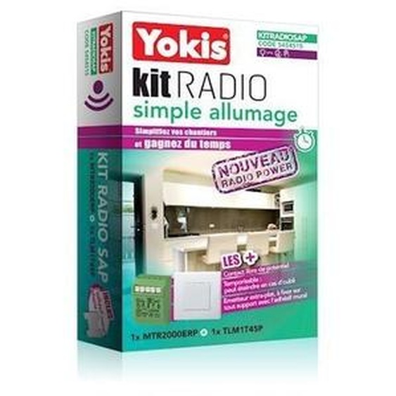 Kit radio simple allumage power - YOKIS - KITRADIOSAP