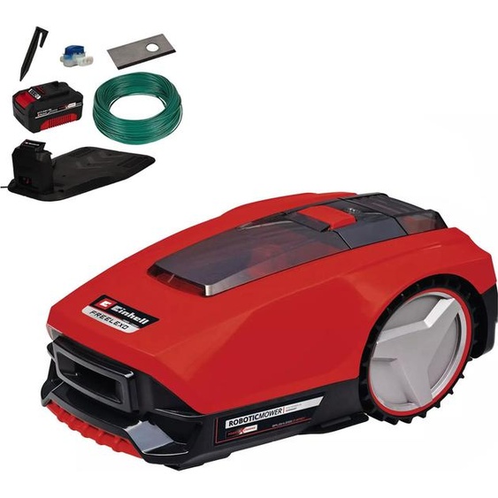 Kit robot tondeuse Einhell FREELEXO 550 avec batterie 3,0 Ah et chargeur