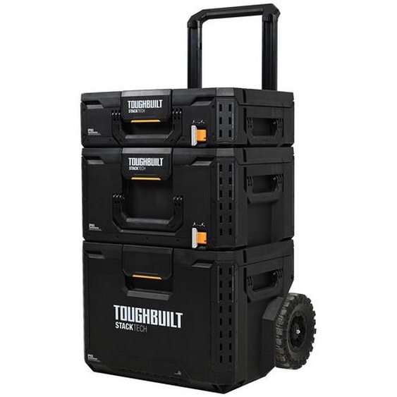 Kit roulant 3 boites à outils STACKTECH - TOUGHBUILT - TB-B1S3-B-70R