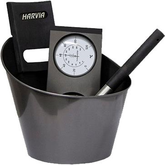 Kit Seau Louche Hygromètre Thermomètre (noir)