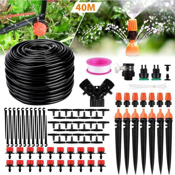 Freosen - Kit Système Dirrigation diy jardinage 40M Goutte à Goutte Jardin Système dArrosage Pour Jardin, Pelouse, Paysage, Potager