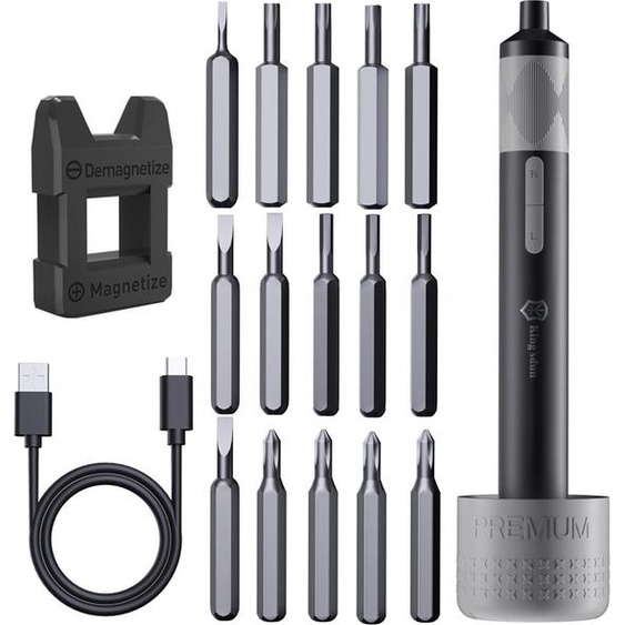 Kit tournevis électrique miniature 18 en 1 Outil de réparation rechargeable 18 en 1