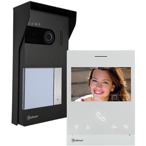 Kit vidéo soul 4,3 LIGHT 1 bouton poussoir GOLMAR GS5110/ART4LITE