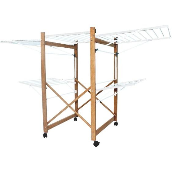 Kitchen Move - Etendoir à linge pliable ushuaia Bois Aluminium 32m