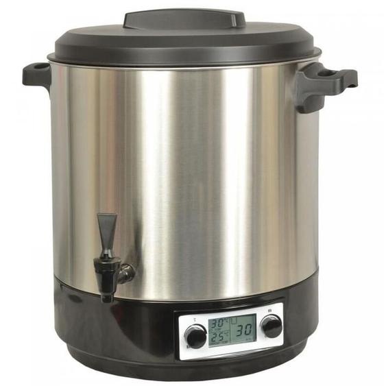 Kitchenchef - Stérilisateur de bocaux électrique cuve inox avec écran lcd robinet et minuteur 31l 2000w - Kitchen Chef - kcpst31lcd.ix