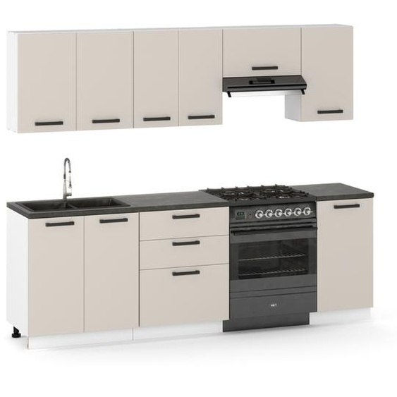 Kitchenette Bloc cuisine moderne Ensemble de meubles 240 cm Cachemire