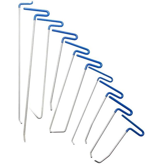 Kits de réparation de dents, outils en acier inoxydable, complets avec sac de transport, couleur noire