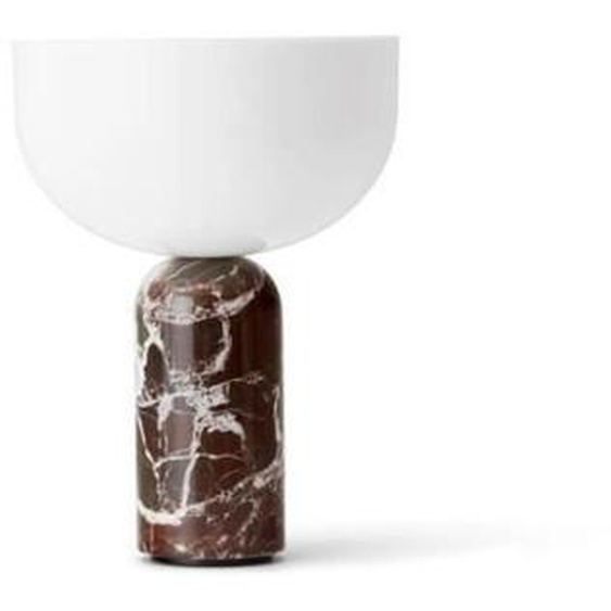 KIZU-Lampe à poser sans fil Marbre H24cm RossoLevanto New Works Ø 18cm / H 24cm / L 18cm Rouge