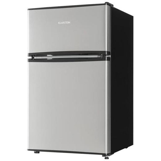 Klarstein Big daddy cool combiné réfrigérateur 65L / congélateur 25L - design inox argent