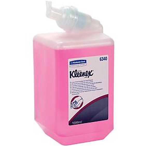 KLEENEX Cartouches savon mousse Kleenex usage fréquent 1 L, lot de 6