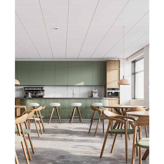 Knauf - Dalle plafond acoustique Alpha 20 600x600x20mm - blanc carton de 10 dalles - 3.60m²