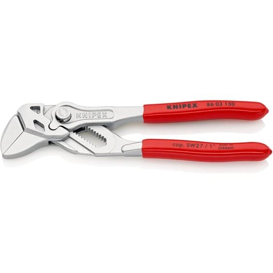 Knipex - 86 03 150 Pince-clé pince et clé à la fois gainées en plastique chromée 150 mm