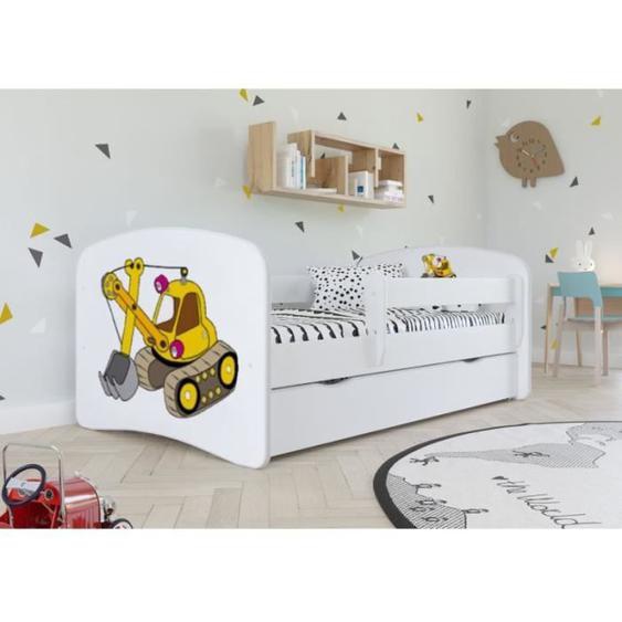 Kocot Kids Lit pelleteuse rose Babydreams avec un tiroir matelas 180/80 - 5903282023734