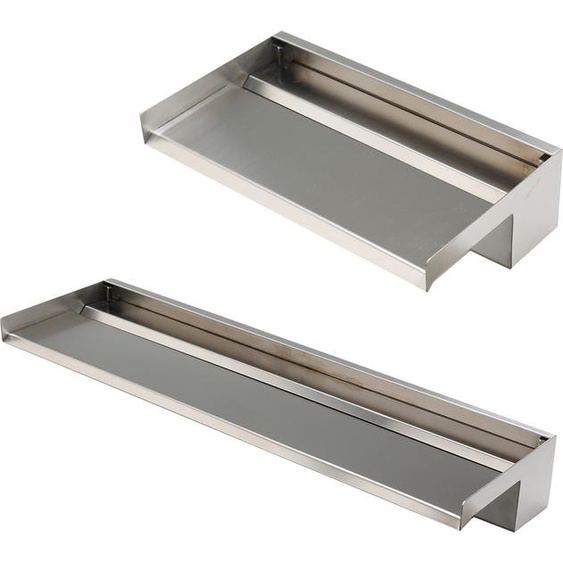 Köhko cascade Alberta 60 cm acier inoxydable (15-150 cm) mat Aquafall jeu deau jet deau