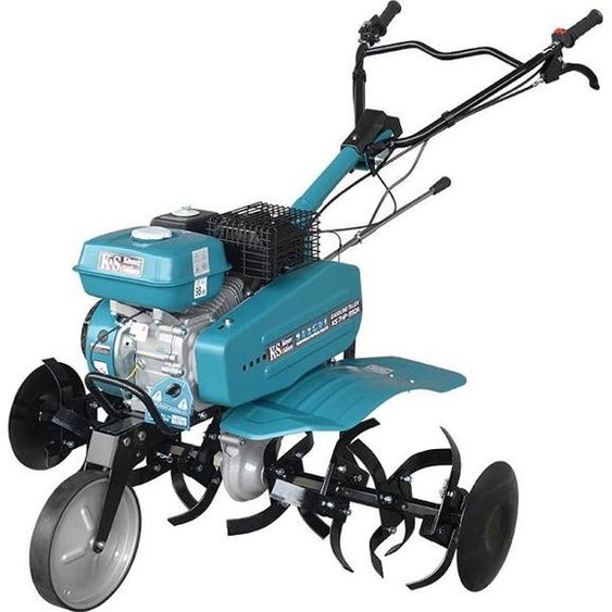 Könner & Söhnen KS 7HP-950A - Motoculteur de essence (volume du moteur 212 cm, largeur de larbre 105 cm, profondeur max. 31 cm, poids 62 kg, fraiseuse de jardin)