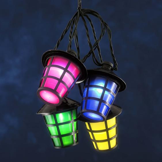 KONSTSMIDE Ensemble de lanternes avec 40 ampoules Multicolore
