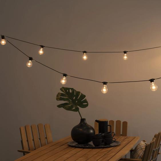 KONSTSMIDE Guirlande lumineuse avec 10 ampoules transparentes