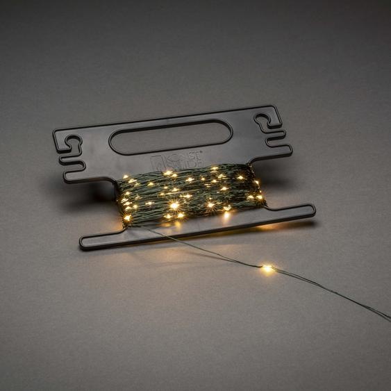 Konstsmide Guirlande lumineuse LED en forme de goutte, avec enrouleur