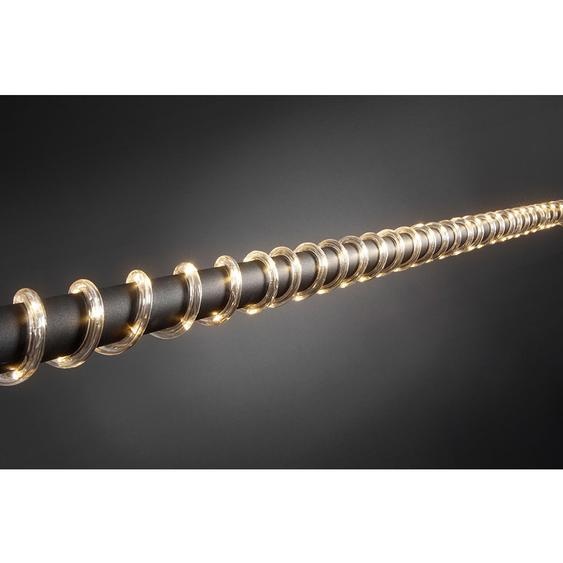 Konstsmide - Tube lumineux LED, 6m, avec capteur de lumière et minuterie 6h et 9h, 96 diodes blanches chaudes, fonctionne sur piles, extérieur (IP44), 4 x D 1.5V (excl.)