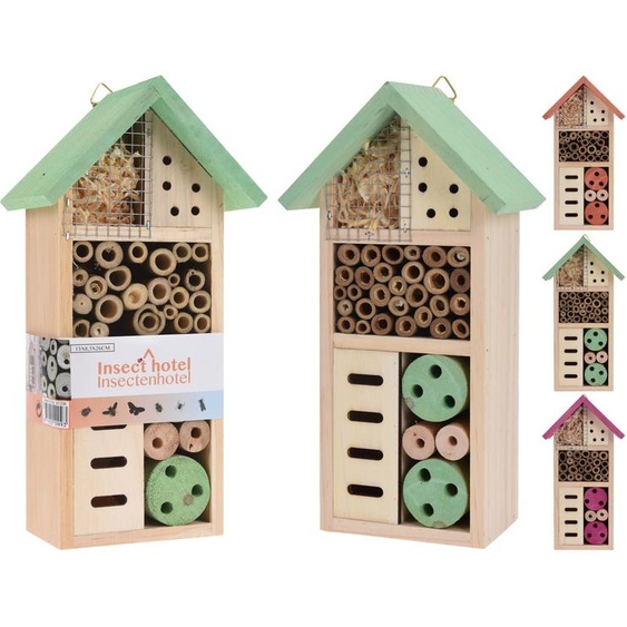 Koopman Hôtel à insectes en bois 26 cm