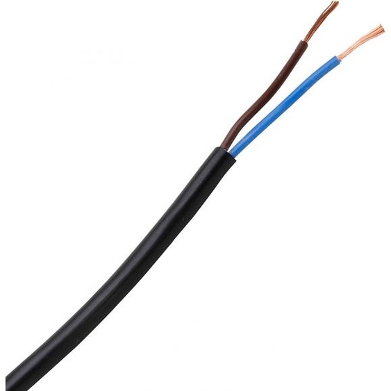 KOPP Flexible H03VV-F 2 x 0.75 mm² Noir Kopp 152210845 10 m