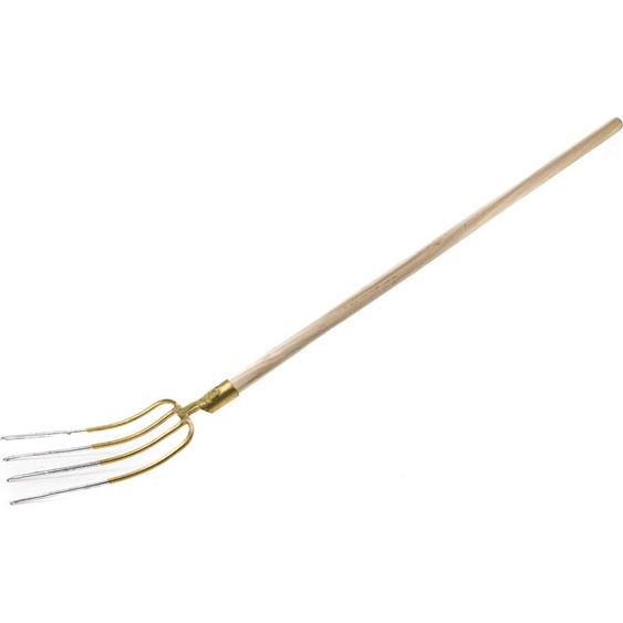 KOTARBAU® Fourche à fumier en acier avec 4 dents pour le jardinage Fourche à fumier