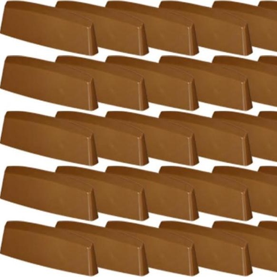 KOTARBAU® Jeu de 50 bouchons de fente deau Bouchons de trou dévacuation de fenêtre 36 mm Plastique ASA chêne Drainage de fenêtre Drainage de fenêtre Couverture de protection PVC