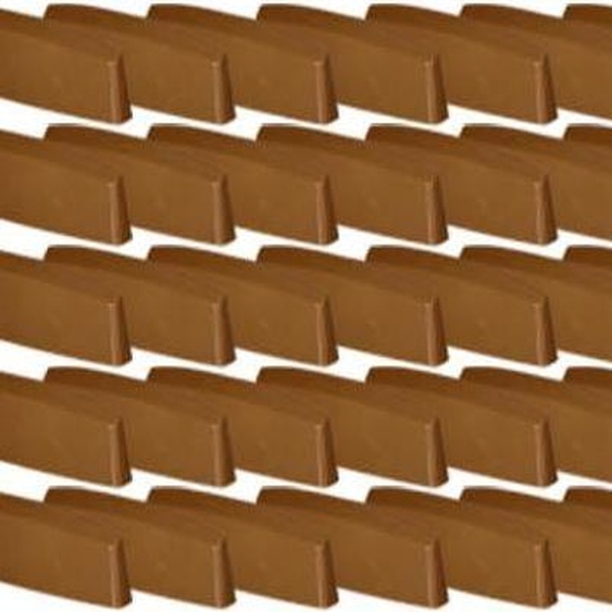 KOTARBAU® Lot de 100 bouchons de fente deau Bouchons de trou dévacuation de fenêtre 36 mm Plastique ASA chêne Drainage de fenêtre Drainage de fenêtre Protection PVC Couverture