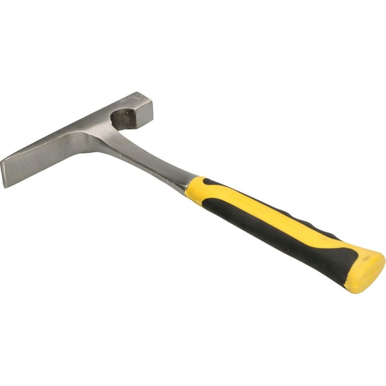 KOTARBAU® Marteau de maçon en acier forgé 1000 g Poignée ergonomique massive Forme rhénane Amortissement des vibrations Poignée en caoutchouc