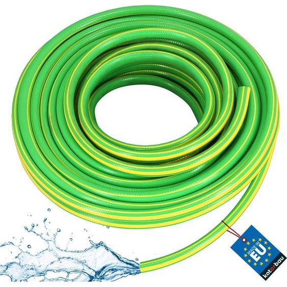 KOTARBAU® Tuyau Arrosage PVC 20 m 3/4 Pouce Vert Jaune Tuyau DArrosage Jardin Renforcé Flexible Durable 4 Couches