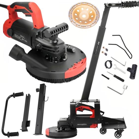 KRAFT&DELE | Ponceuse à béton, fraiseuse à béton, fraiseuse dassainissement Set, 3000W, 180mm