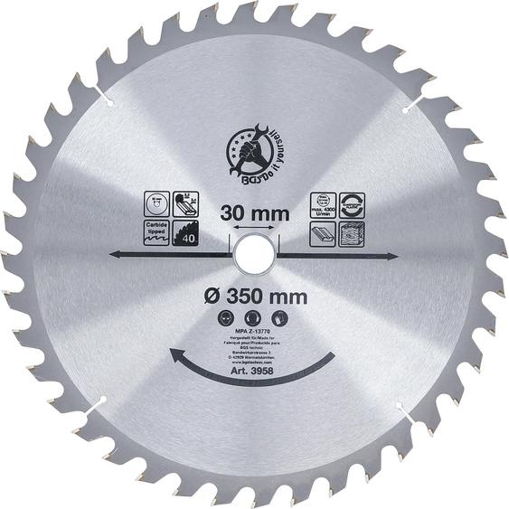 KRAFTMANN 3958 Lame de scie circulaire en métal dur, Ø 350 mm