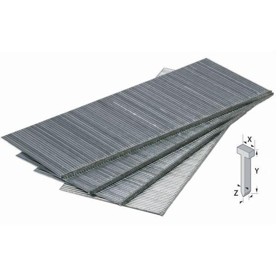 Kreator Clous pour agrafeuses 1500 pièces 40 mm clous zinc pour agrafeuse clous de rechange - KRT305040