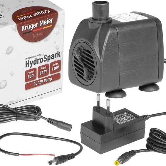 Kruger Meier HydroSpark All Connect - Pompe à eau 1000l/h 12V et 230V Kruger Meier