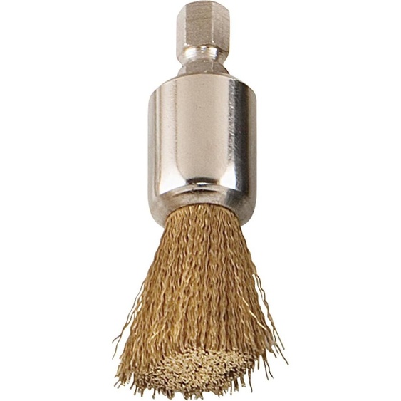 KS Tools Brosse à pinceau avec fil de laiton ondulé