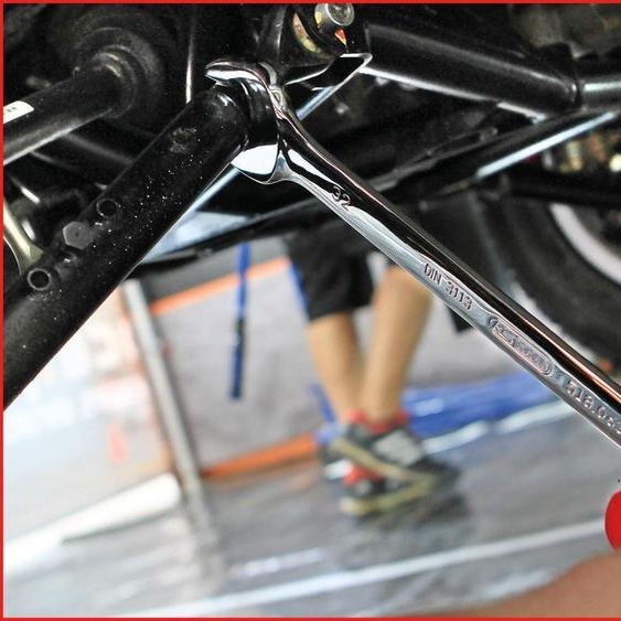 KS TOOLS CHROMEplus clé mixte coudée 21 mm - 518.0621