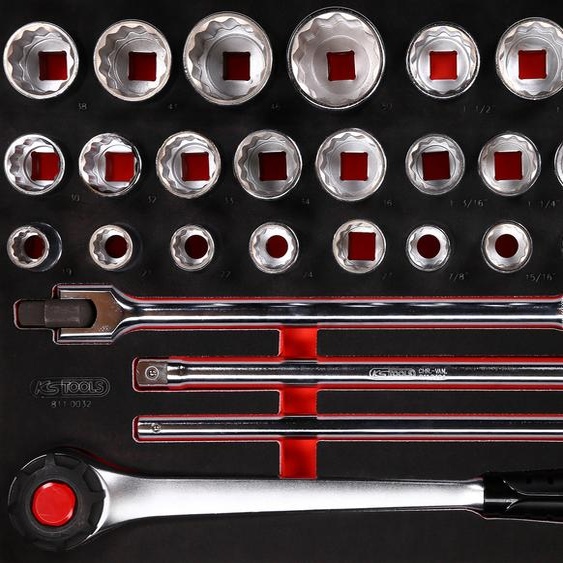 KS TOOLS Jeu de clés à douilles 3/4 en mousse 32 pces 811.0032