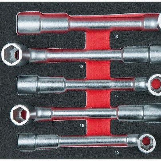 KS TOOLS Module 11 clés à pipe débouchées 6 pans - 713.2011