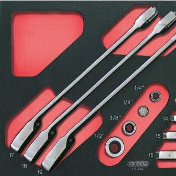 KS TOOLS Module 16 clés mixtes cliquet réversible GEARplus - 713.2027