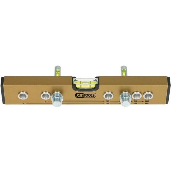 KS TOOLS Niveau à entraxes normalisés en aluminium 246mm - 204.2000