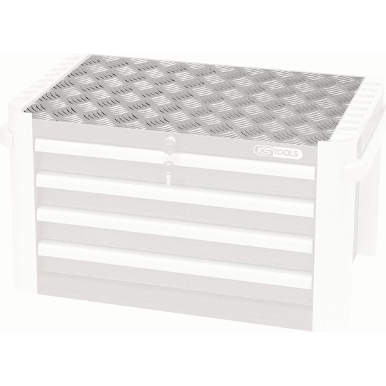 KS Tools ULTIMATEline Plaque striée en aluminium, L625xl335xH1,6mm