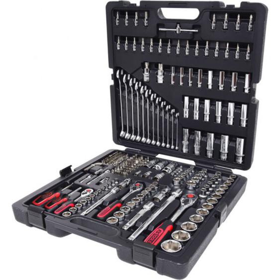 Ks Tools - Coffret de douilles CHROMEplus 1/4+3/8+1/2, 216 pièces - 918.0216