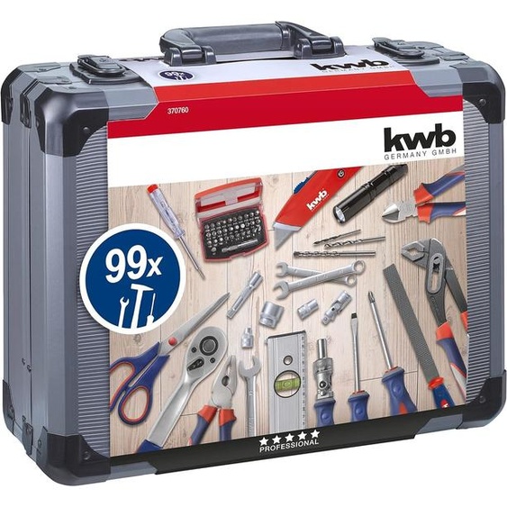 kwb 370760 Tool box (+ tools) 99-piece