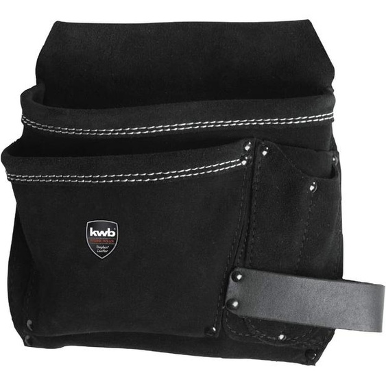 kwb 906510 - Werkzeughüftgurt - Schwarz - Leder - 5 Taschen - 235 mm - 235 mm (906510)